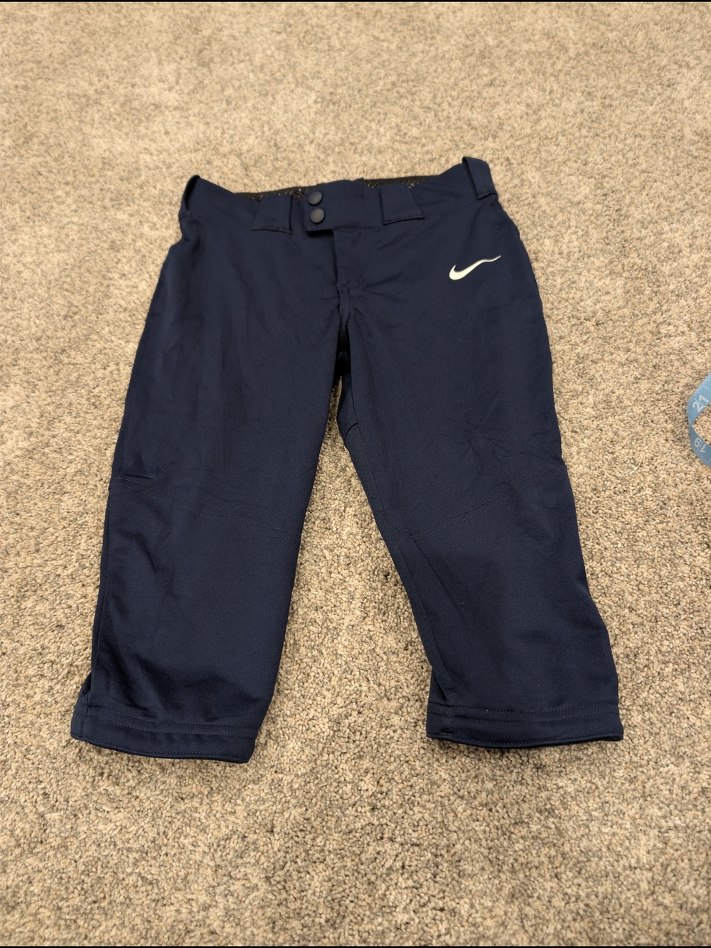 Nike Team Engineered Navy Blue Baseball Pants Knickers Size Small